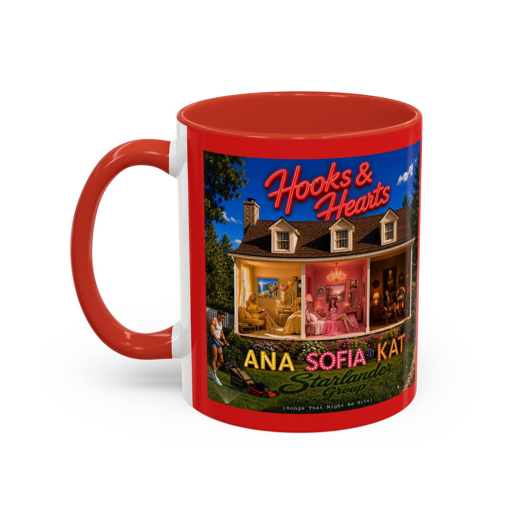 Accent Coffee Mug - 'Bougie Cowboy' Retro Music Poster Design (11/15 oz)
