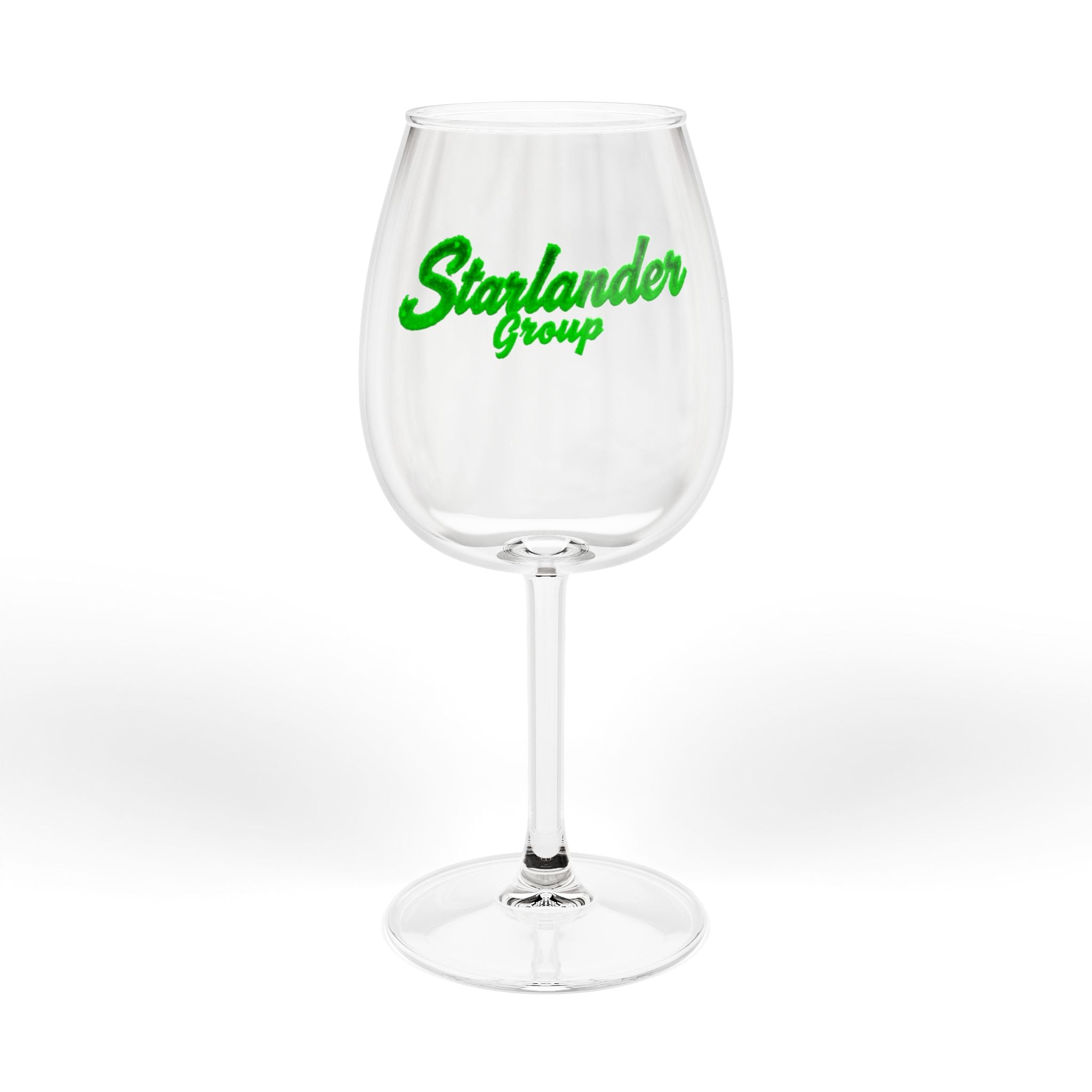 The Pier (At The End of The World) Wine Glass – Starlander Group Green Logo