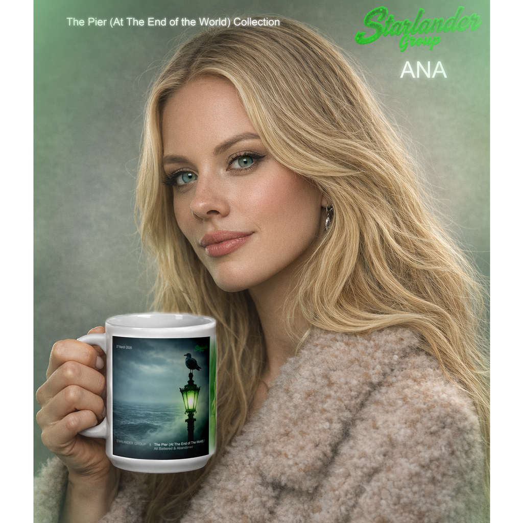 The Pier (At The End of The World) Mug - Starlander Group (White)